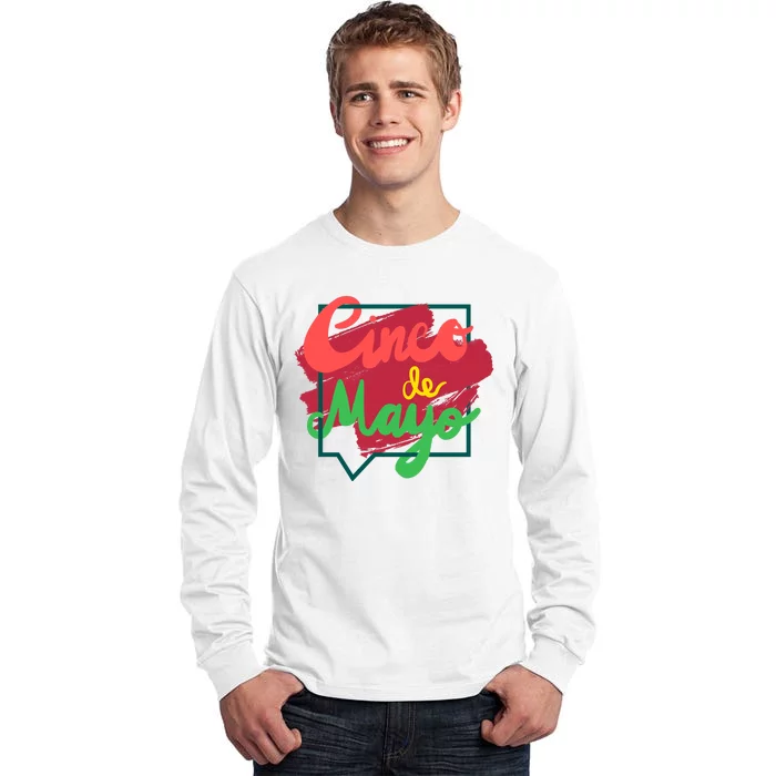 Cinco De Mayo Text Celebration Tall Long Sleeve T-Shirt