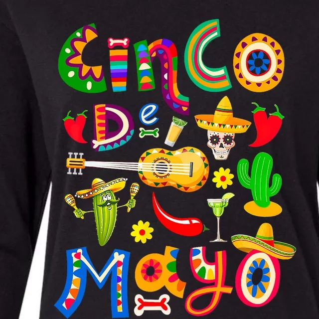 Cinco De Mayo Mexican Fiesta 5 De Mayo Womens Cotton Relaxed Long Sleeve T-Shirt