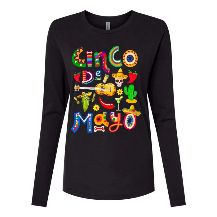 Cinco De Mayo Mexican Fiesta 5 De Mayo Womens Cotton Relaxed Long Sleeve T-Shirt