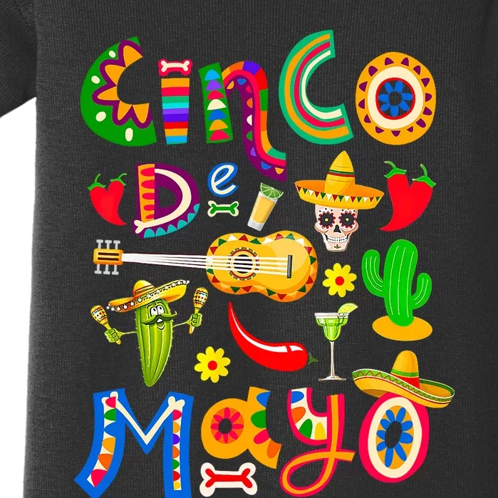 Cinco De Mayo Mexican Fiesta 5 De Mayo Baby Bodysuit