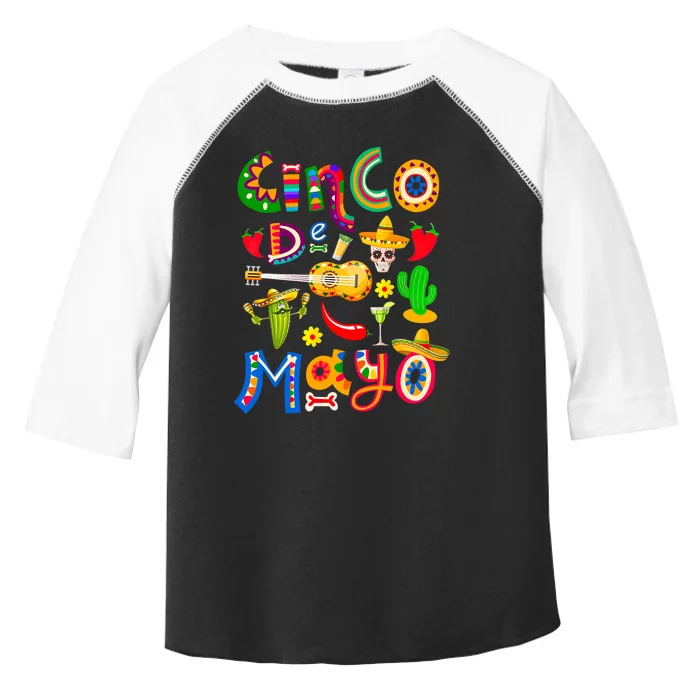 Cinco De Mayo Mexican Fiesta 5 De Mayo Toddler Fine Jersey T-Shirt