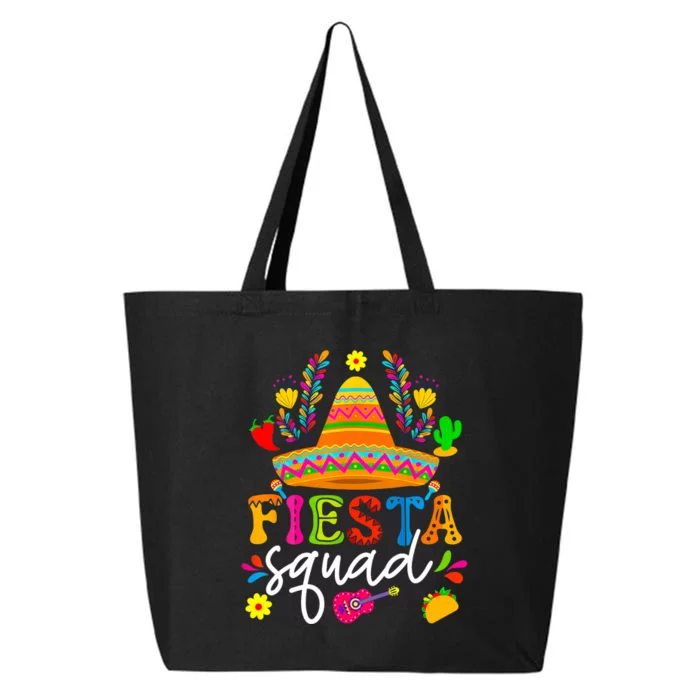 Cinco De Mayo Fiesta Squad Mexican Party Cinco De Mayo Party 25L Jumbo Tote