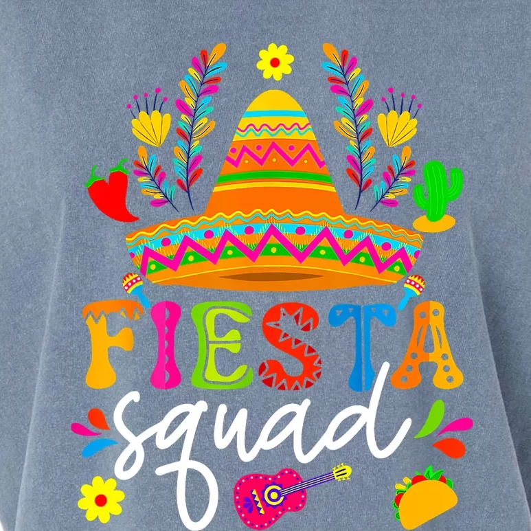 Cinco De Mayo Fiesta Squad Mexican Party Cinco De Mayo Party Garment-Dyed Women's Muscle Tee