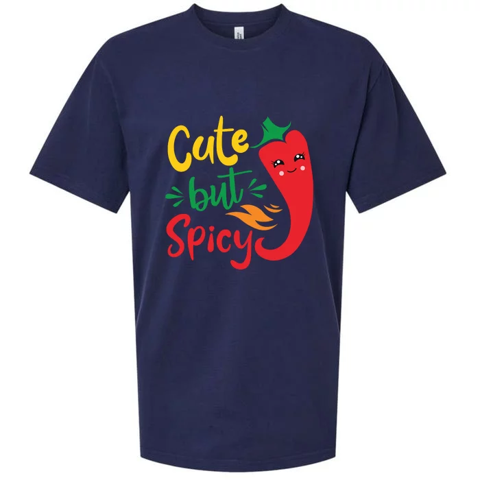 Cinco De Mayo Cute But Spicy Funny Hot Pepper Sueded Cloud Jersey T-Shirt