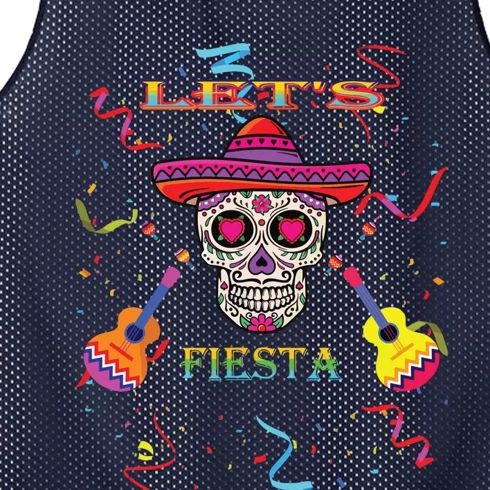 Cinco De Mayo Party Lets Fiesta Mexican Mesh Reversible Basketball Jersey Tank