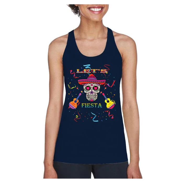 Cinco De Mayo Party Lets Fiesta Mexican Women's Racerback Tank