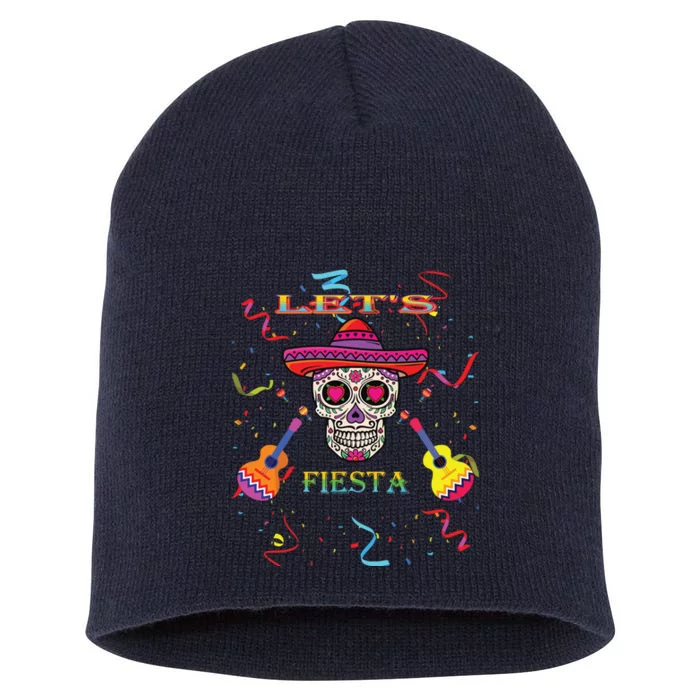 Cinco De Mayo Party Lets Fiesta Mexican Short Acrylic Beanie