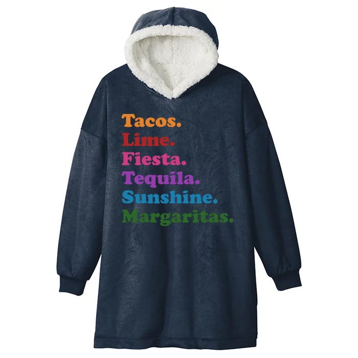 Cinco De Mayo Taco Fiesta Party Hooded Wearable Blanket