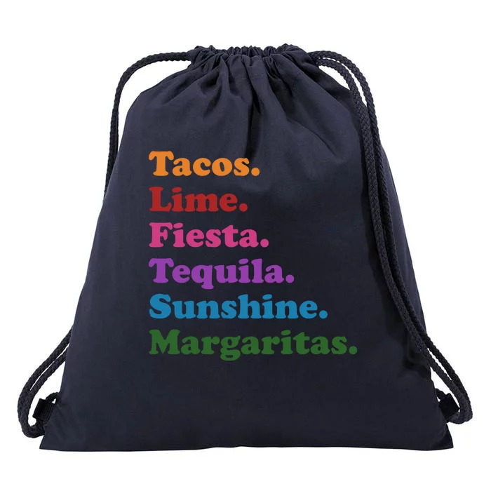 Cinco De Mayo Taco Fiesta Party Drawstring Bag