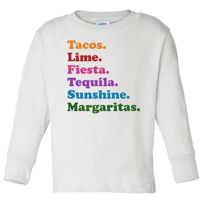 Cinco De Mayo Taco Fiesta Party Toddler Long Sleeve Shirt