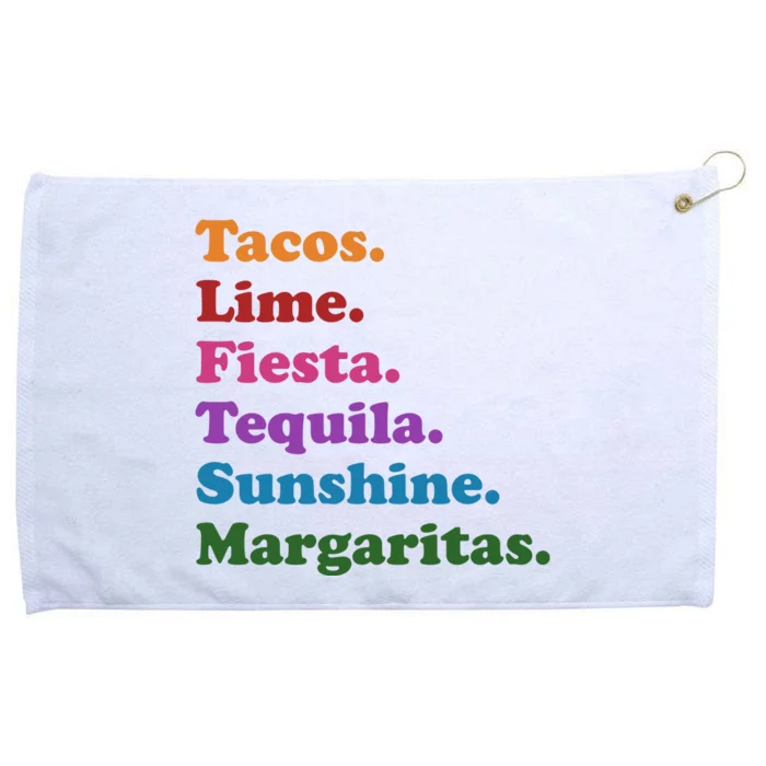 Cinco De Mayo Taco Fiesta Party Grommeted Golf Towel