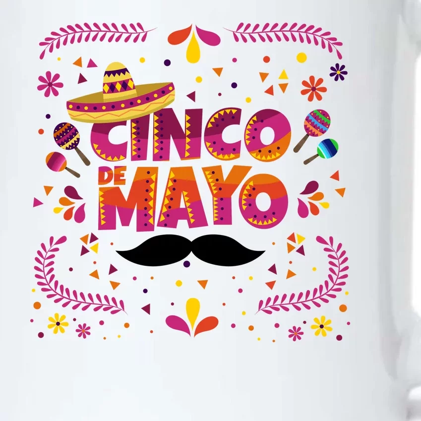 Cinco De Mayo Fiesta Mustache Black Color Changing Mug