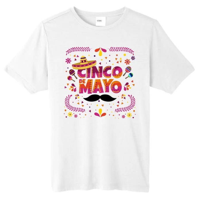 Cinco De Mayo Fiesta Mustache ChromaSoft Performance T-Shirt