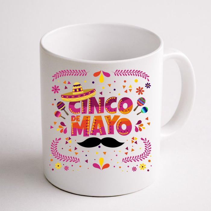 Cinco De Mayo Fiesta Mustache Front & Back Coffee Mug