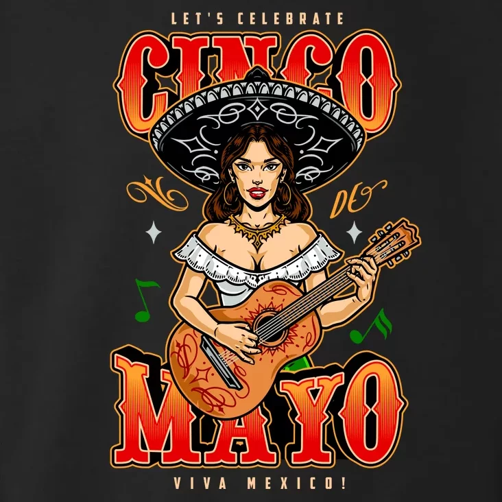 Cinco De Mayo Women Playing Banjo Toddler Hoodie