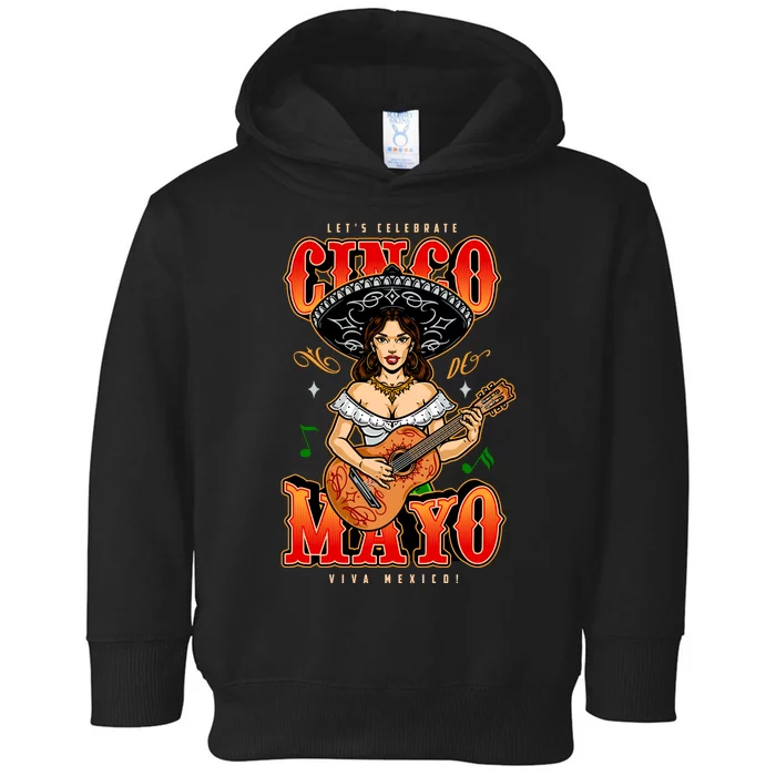 Cinco De Mayo Women Playing Banjo Toddler Hoodie