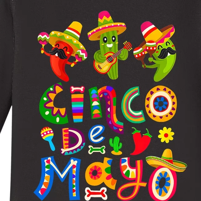 Cinco De Mayo Mexican Fiesta 5 De Mayo Women Baby Long Sleeve Bodysuit