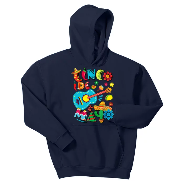 Cinco De Mayo Mexican Fiesta 5 De Mayo Viva Mexico Kids Hoodie