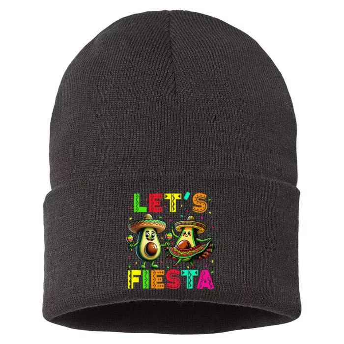 Cinco De Mayo Mexican Fiesta Gift Sustainable Knit Beanie