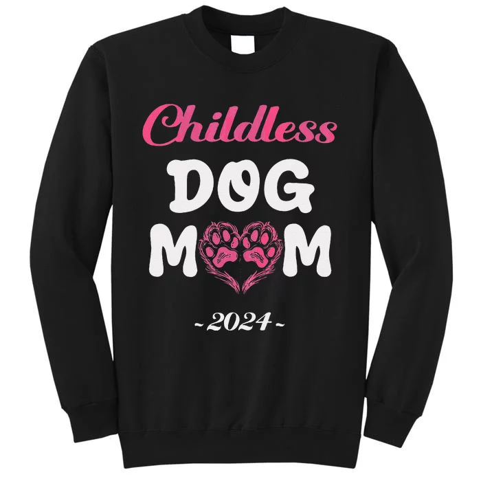 Childless Dog Mom Funny Dog Lady Cute Dog Paws Kamala Harris Tall Sweatshirt