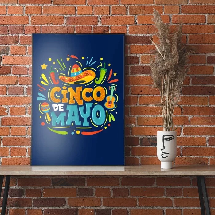 Cinco De Mayo Fiesta Surprise Camisa 5 De Mayo Viva Mexico Poster