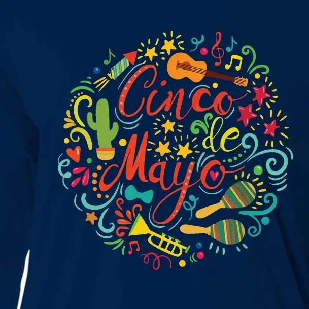 Cinco De Mayo Shirts Mexican Fiesta 5 De Mayo Cooling Performance Long Sleeve Crew