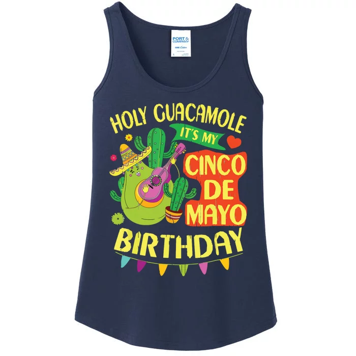 Cinco De Mayo Birthday Holy Guacamole Mexican Gift Ladies Essential Tank