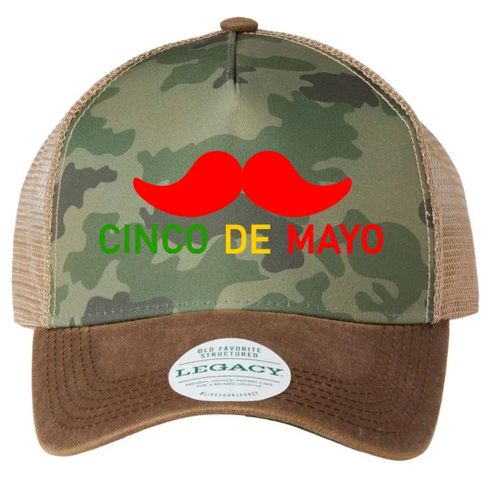 Cinco De Mayo Mustache Fiesta Legacy Tie Dye Trucker Hat