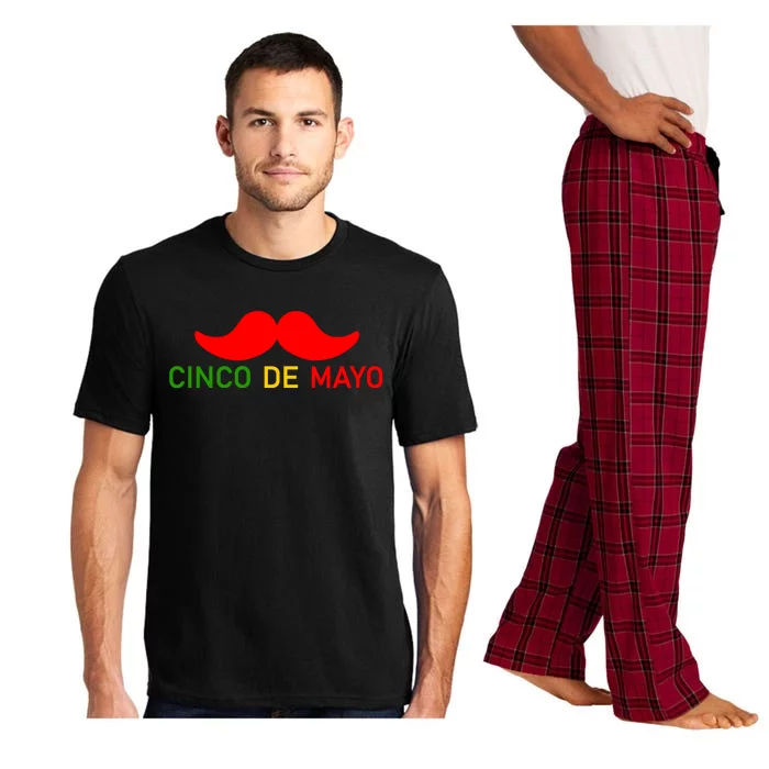 Cinco De Mayo Mustache Fiesta Pajama Set