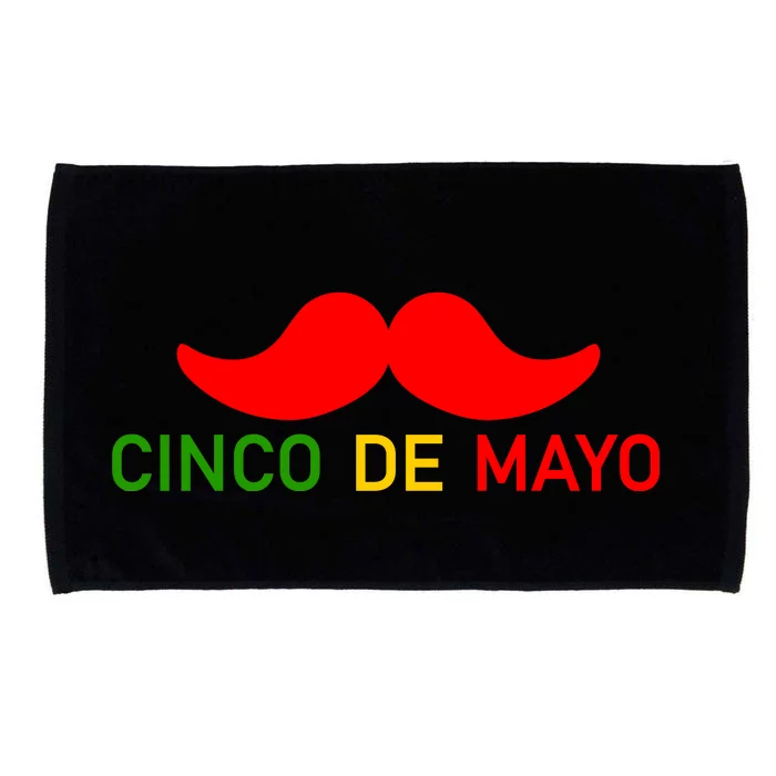 Cinco De Mayo Mustache Fiesta Microfiber Hand Towel