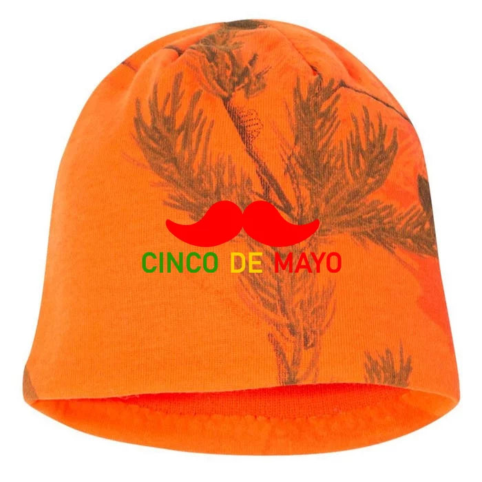 Cinco De Mayo Mustache Fiesta Kati - Camo Knit Beanie