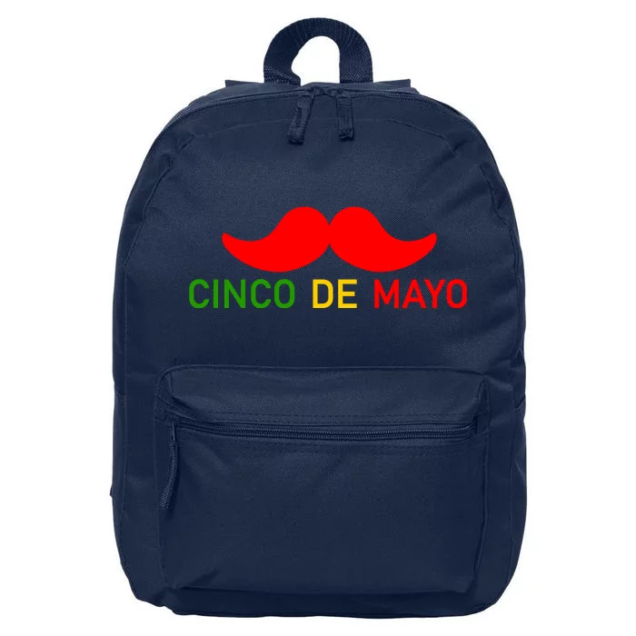 Cinco De Mayo Mustache Fiesta 16 in Basic Backpack