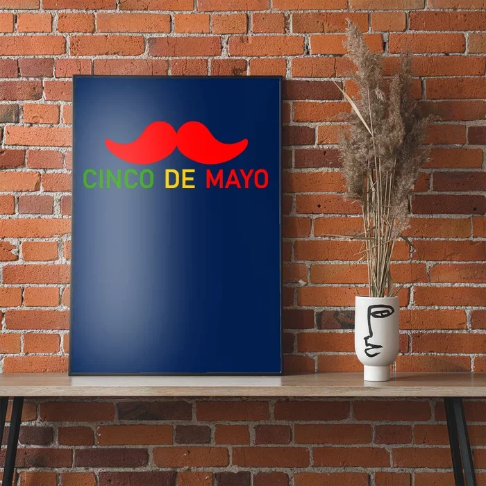 Cinco De Mayo Mustache Fiesta Poster