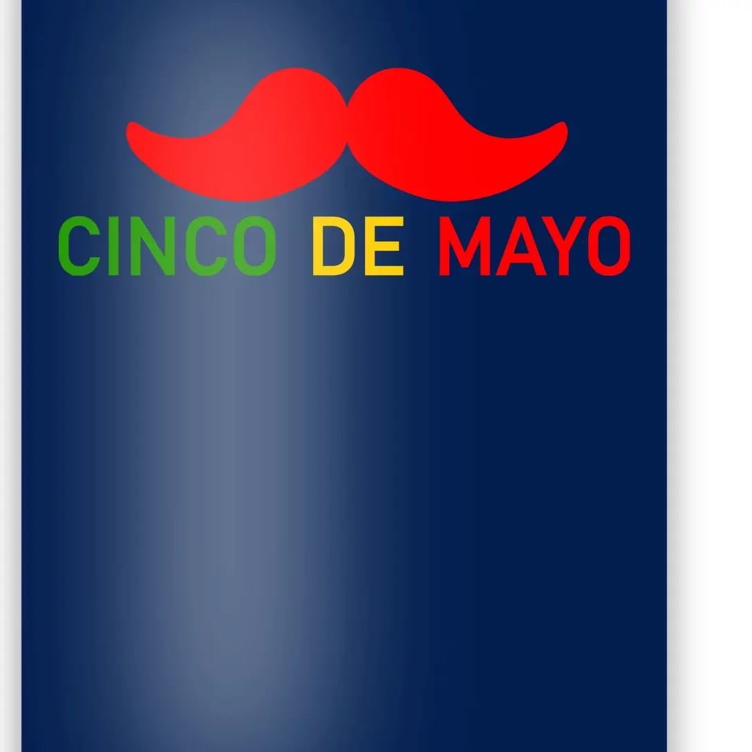 Cinco De Mayo Mustache Fiesta Poster