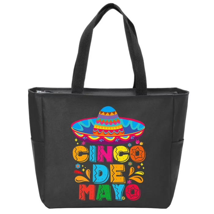 Cinco De Mayo Fiesta Surprise Camisa 5 De Mayo Zip Tote Bag