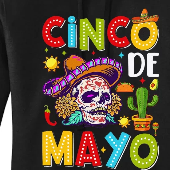 Cinco De Mayo Mexican Fiesta Squad 5 De Mayo For Mexican Gift Women's Pullover Hoodie