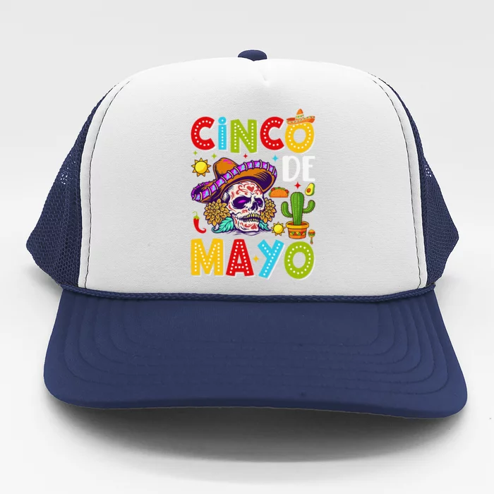 Cinco De Mayo Mexican Fiesta Squad 5 De Mayo For Mexican Gift Trucker Hat