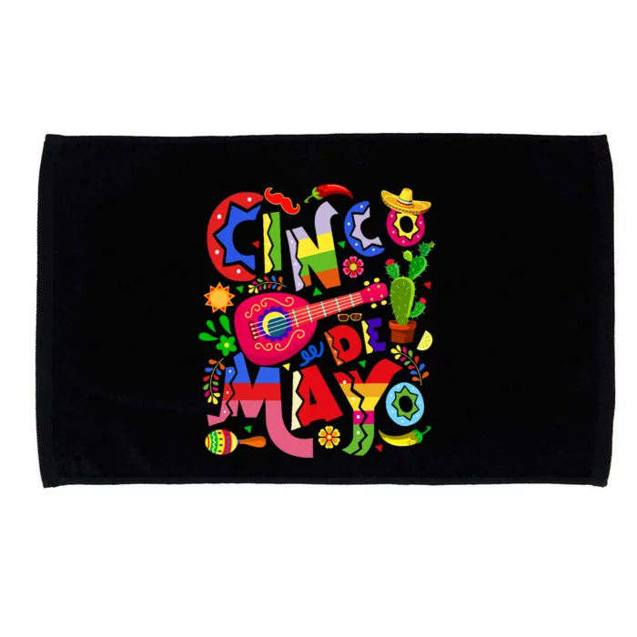 Cinco De Mayo Mexican Fiesta 5 De Mayo Microfiber Hand Towel