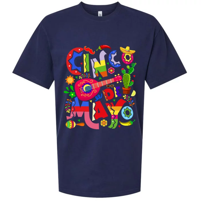 Cinco De Mayo Mexican Fiesta 5 De Mayo Sueded Cloud Jersey T-Shirt