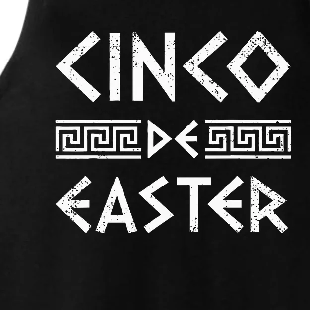 Cinco De Mayo Orthodox Greek Easter Ladies Tri-Blend Wicking Tank