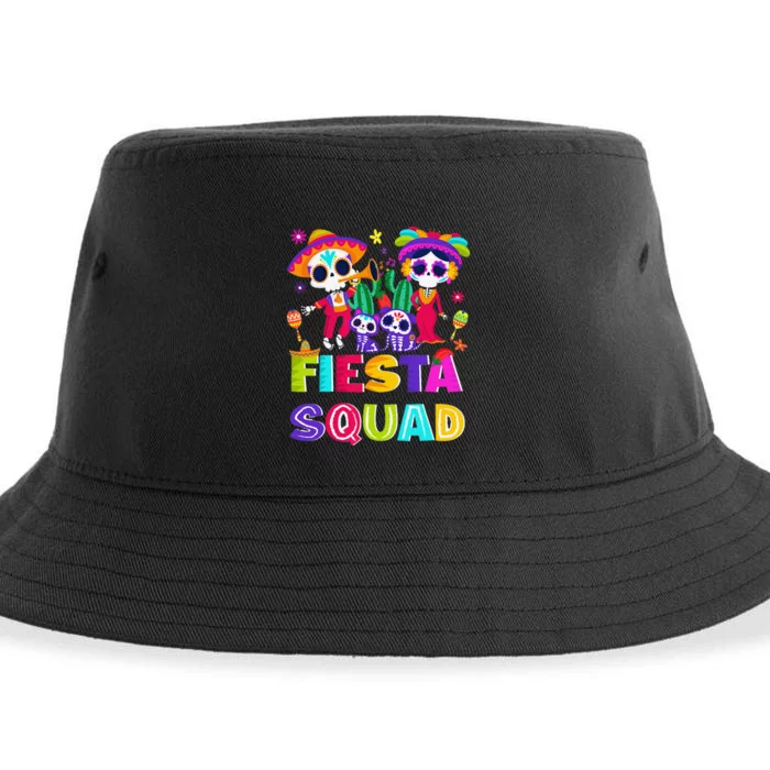 cinco de mayo fiesta squad let´s celebrate Mexican Sustainable Bucket Hat