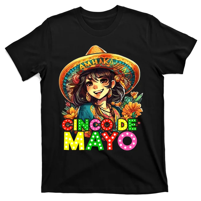 Cinco De Mayo Mexican Fiesta 5 De Mayo Anime T-Shirt