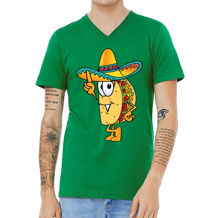 Cinco De Mayo Taco V-Neck T-Shirt