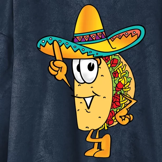 Cinco De Mayo Taco Hooded Wearable Blanket