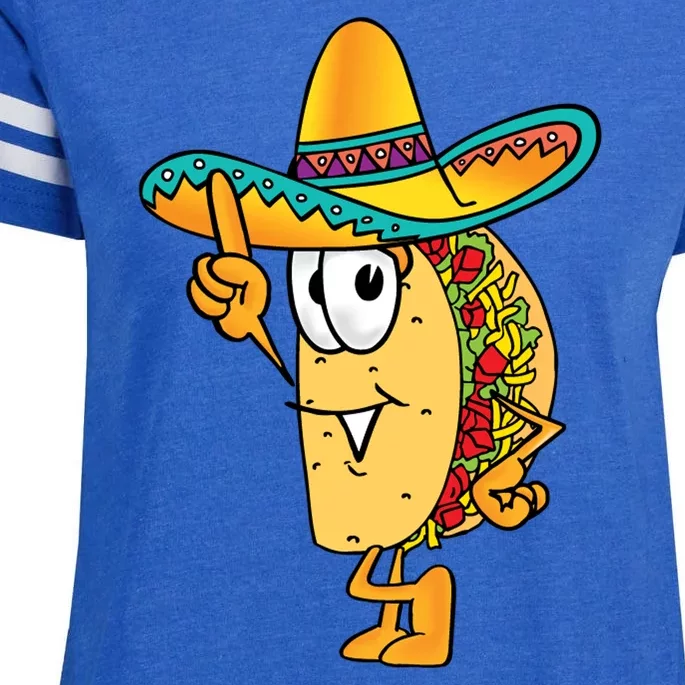 Cinco De Mayo Taco Enza Ladies Jersey Football T-Shirt