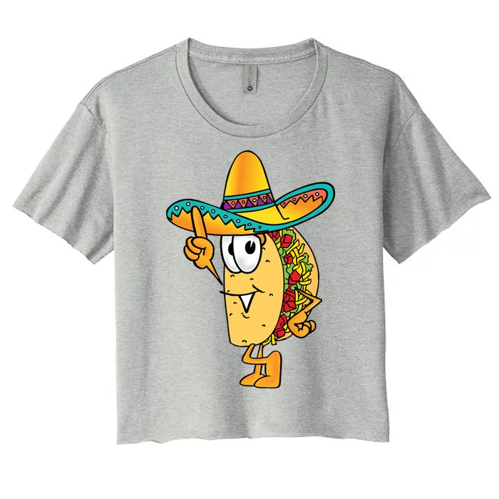 Cinco De Mayo Taco Women's Crop Top Tee