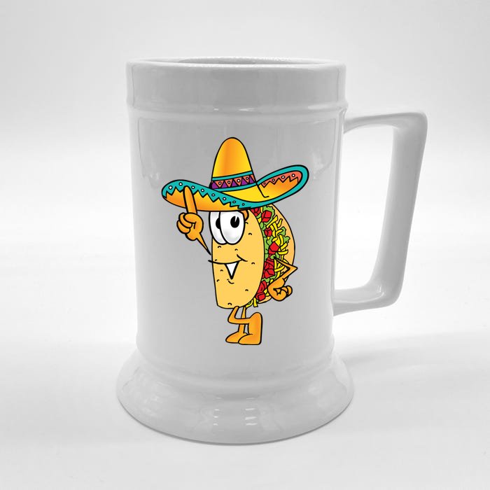 Cinco De Mayo Taco Front & Back Beer Stein