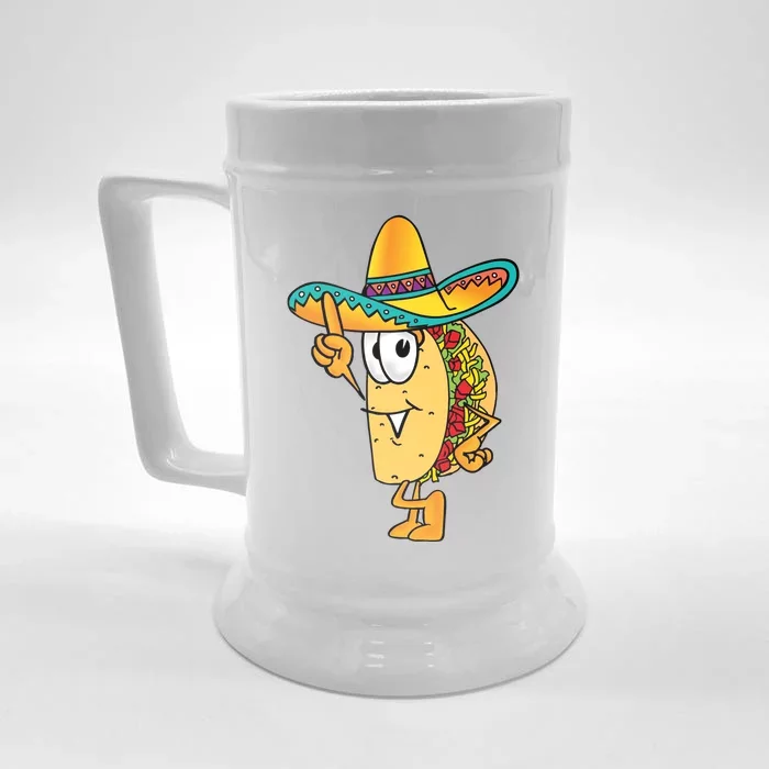 Cinco De Mayo Taco Front & Back Beer Stein