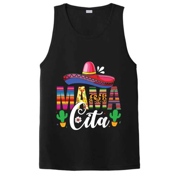 Cinco De Mayo Mamacita Flower Mama Cita Mexican Gift Performance Tank