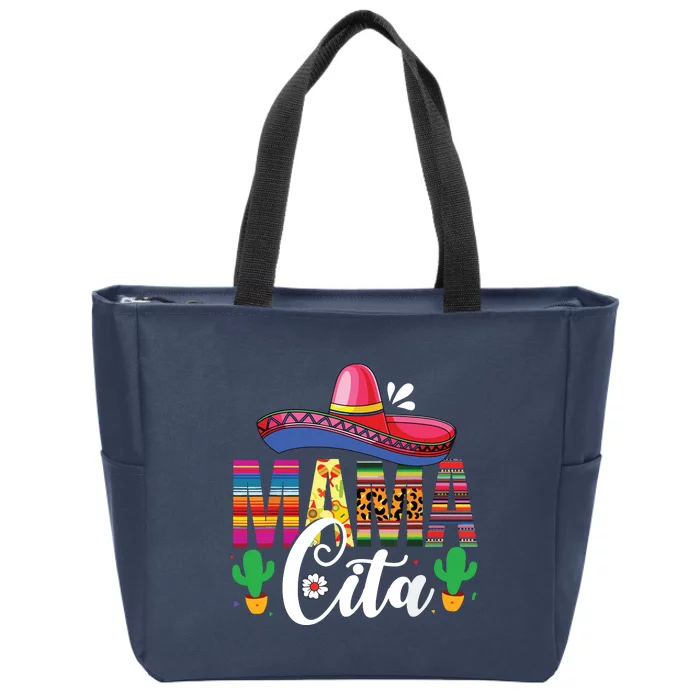 Cinco De Mayo Mamacita Flower Mama Cita Mexican Gift Zip Tote Bag